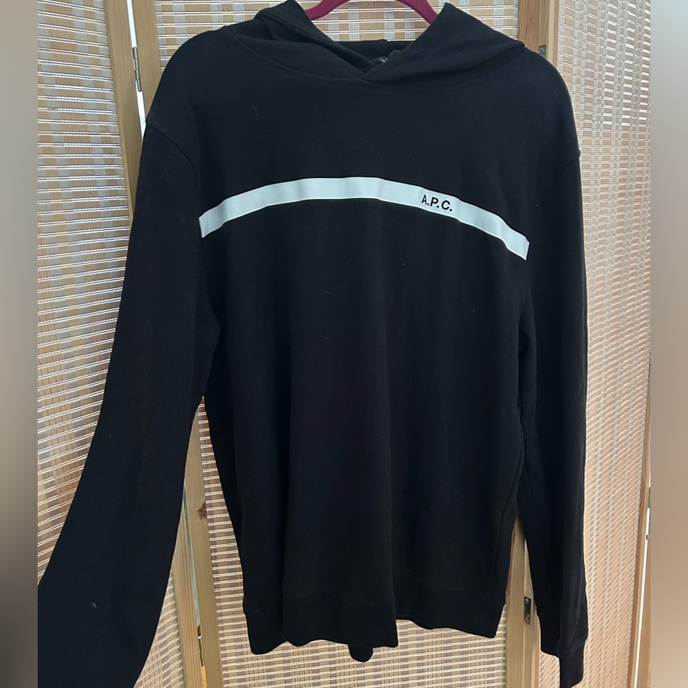 A.P.C. Black and White Men's Hoodie